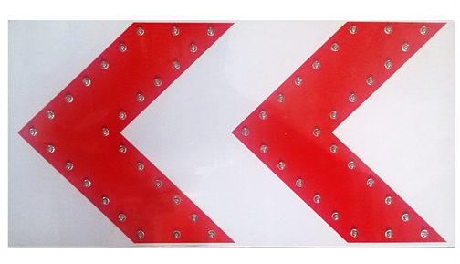 900mm *450mm 2줄 갈매기 점멸 표지판