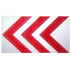 2400mm *1800mm 3줄 갈매기 점멸 표지판