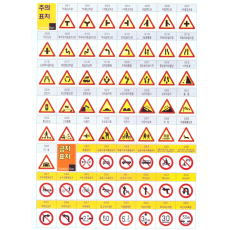 교통주의 표지판 1