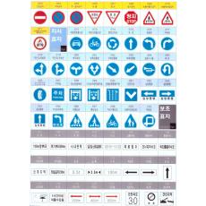 교통주의 표지판 2