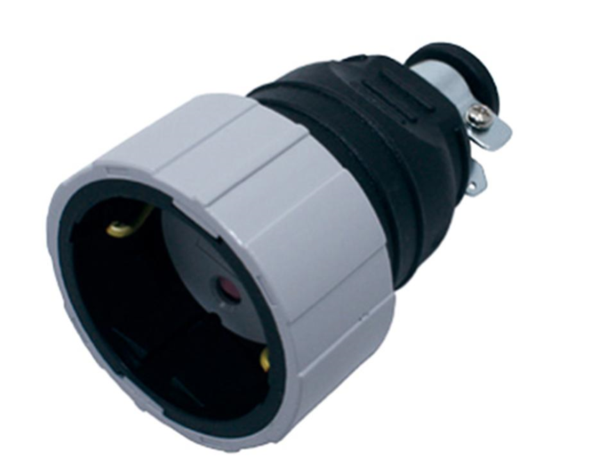 고무 1구 접지 콘센트